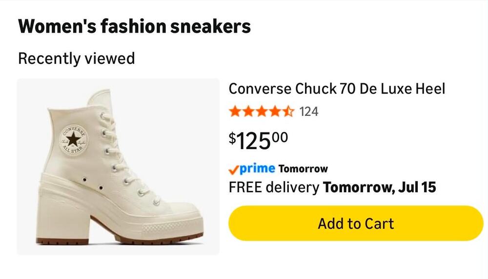 Converse Chuck 70 De Luxe Heel Egret Canvas Platform Boots Women's Size 7.5 - Picture 2 of 9